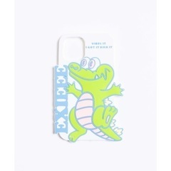 新品未使用　EXIEEE iPhone11　シリコンスマホケース　ワニ　ホワイトの画像