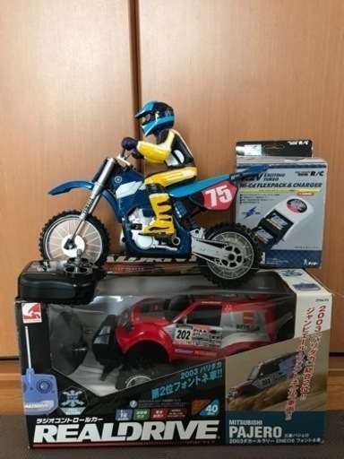 三菱パジェロ　YAMAHA YZ250 ラジコン