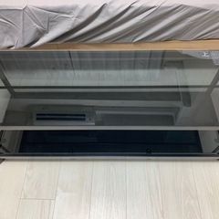 【美品・0円】ガラス仕様テレビ台