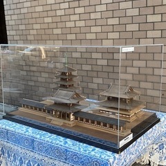 逸品 貴重希少 小林孝心作 細密木造国宝法隆寺西院伽藍 五重塔 ...