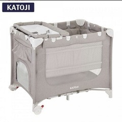 【新品未使用】カトージ ポータブルベビーベッド   折りたたみベ...
