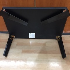 【期間限定/数量限定】新品/保管品 パール金属☆木目調テーブル ブラック①◇の画像