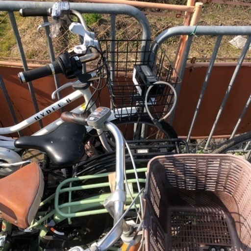 大阪　茨木市　☆HYDEE.II 26インチ　3段変速ギア　電動自転車　本体アシストギア走行