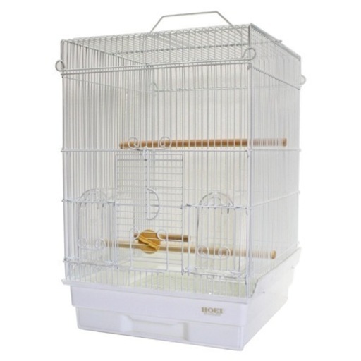 新品未使用 鳥かご HOEI 35手のり ピュアホワイト 底カラー：ホワイト