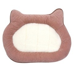 【2点セット 未使用】冬用 保温 猫用マット/ベッド"にゃんマット " ピンク&ブラウンの画像