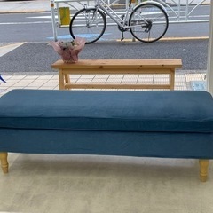 IKEA ストックスンド ベンチソファ 青 ほぼ新品