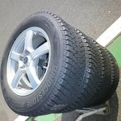 引取り歓迎◆程度良好◆225/65Ｒ17　ＢＳスタッドレス＋アルミ　4本セット　2019年製　ハリアー、ＳＵＶ車など