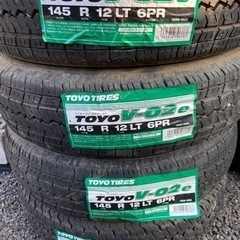 145R12 6p ノーマルタイヤ4本　145/80R12 軽ト...