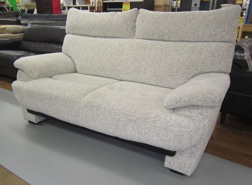 R071 東京インテリア 布製2Pソファ、ハイヘッド幅157cm 良品