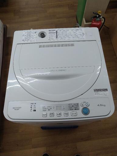 J271 ★6ヶ月保証★4.5K洗濯機★SHARP  ES-G4E7-KW  2019年製 