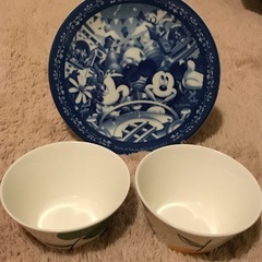 ミッキーのプレート皿&サラダボウル