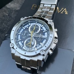 BULOVA ACCUTRON プレシジョニスト シャンプレーン クロノ 300m防水 メンズ 96B175の画像