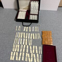 麻雀牌 麻雀パイ マージャン 牌 点棒 サイコロ ケース付 玩具 ゲームの画像