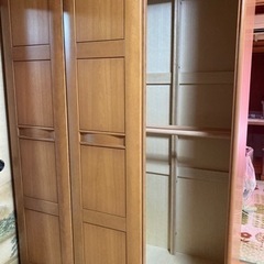大型ワードローブ ミラー付きの画像