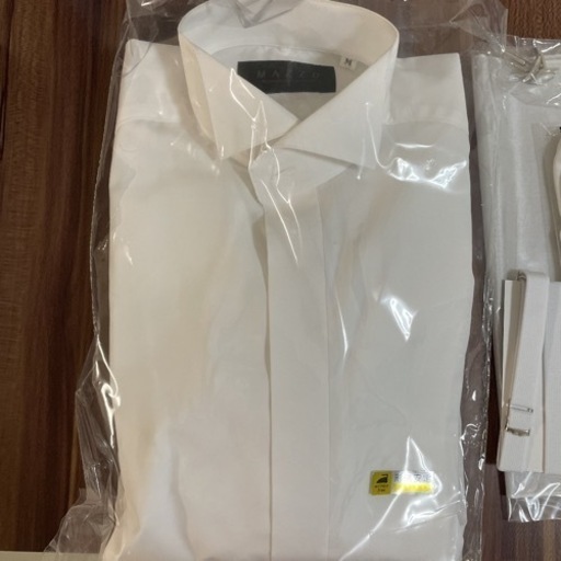 MAZZO 新郎 シャツ サスペンダー小物付き