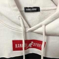 KANGOL SPROT ワンポイントロゴ パーカー プルオーバー 刺繍 裏起毛の画像
