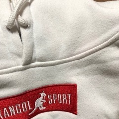 KANGOL SPROT ワンポイントロゴ パーカー プルオーバー 刺繍 裏起毛の画像