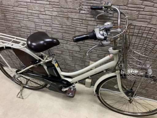 新春SALE 東京23区配達無料　新基準　YAMAHAヤマハ　パスシティM 6Ah リチウム 電動自転車 中古 26