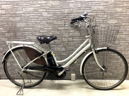 新春SALE 東京23区配達無料　新基準　YAMAHAヤマハ　パスシティM 6Ah リチウム 電動自転車 中古 26