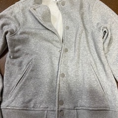 スエット素材レディース上着の画像