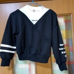 PINK-latte 140cm程 XXS 冬物 女子 黒 トッ...