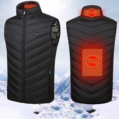 【新品】電熱ベスト 速暖 ヒーターベスト防寒着電熱ジャケットUSB加熱