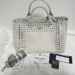 【PRADA】プラダ カナパ m BIANCO PRADA】プラダ カナパ m BIANCO