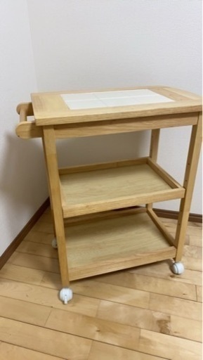 キッチンワゴン　3段　炊飯器　トースター置き