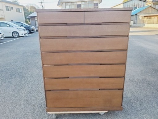 ①1058番✨美品‼️最高級 府中家具 7段 チェスト 整理箪笥 婚礼家具 天然木 収納 和箪笥