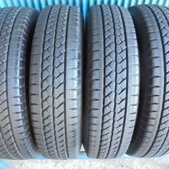 ブリヂストン　BLIZZAK VL1　155/80R14　88/86N LT　4本　9.5分溝2本と8～9分溝2本