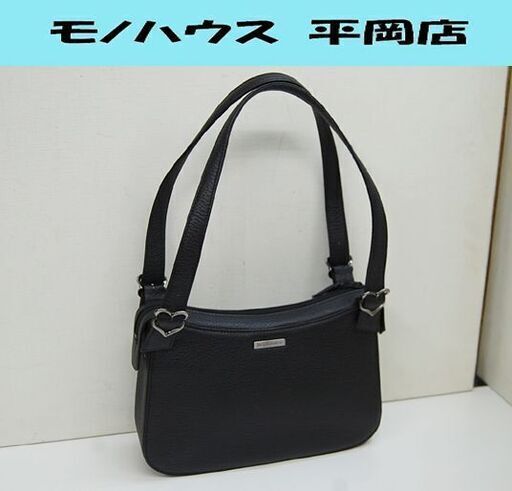 使用頻度少なめ イヴサンローラン ハンドバッグ レザー 本革 ブラック Yves Saint Laurent YSL バック 鞄 札幌市 清田区 平岡