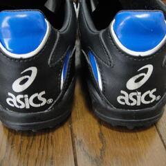 asics アシックス　TST585 フットサル　黒　25　25.0　USED　サッカーの画像