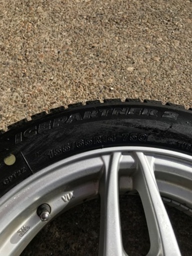 バリ溝　155/65R14 スタッドレス　ブリヂストン　状態◎ 4本セット