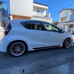 最終価格！車検満タン♬トヨタ アクア カスタム エアサス付き カッコイイ♬の画像