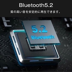 ワイヤレスイヤホン Bluetooth5.2 最大32時間連続使用可能の画像