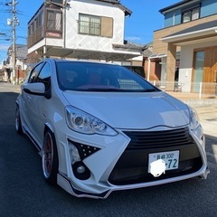 最終価格！車検満タン♬トヨタ アクア カスタム エアサス付き カッコイイ♬の画像