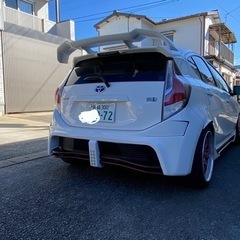 最終価格！車検満タン♬トヨタ アクア カスタム エアサス付き カッコイイ♬の画像