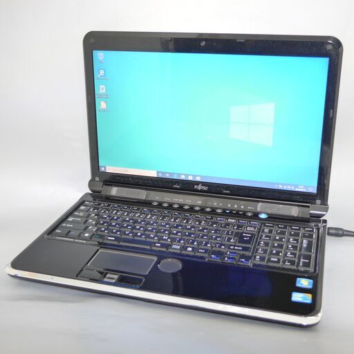 大容量HDD-750G ノートパソコン 15.6型 FUJITSU 富士通 AH700/5B 中古良品 Core i5 4GB Blu-ray 無線WiFi WiMAX カメラ Win10 Office