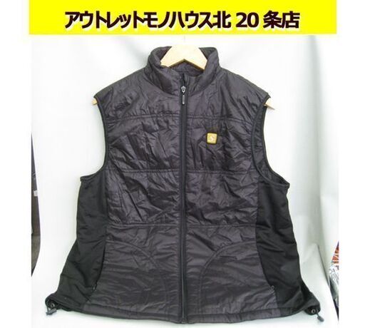 ☆ 未使用保管品 クマガイ電工 ぬくさに首ったけ ヒーターベスト Lサイズ バッテリー/充電アダプター/収納袋 SHV-02 SUNART ブラック 黒 札幌 東区 北20条店