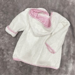 ★mikihouse ミキハウス★1歳2歳3歳　80 90 100 タオル地カーディガン羽織い　湯上がりタオル ポンチョの画像