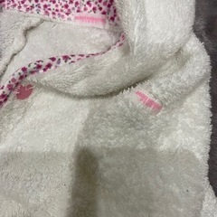 ★mikihouse ミキハウス★1歳2歳3歳　80 90 100 タオル地カーディガン羽織い　湯上がりタオル ポンチョの画像
