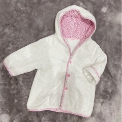 ★mikihouse ミキハウス★1歳2歳3歳　80 90 100 タオル地カーディガン羽織い　湯上がりタオル ポンチョの画像