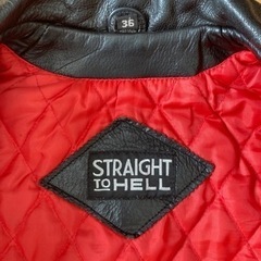 STRAIGHT TO HELL レザージャケットの画像