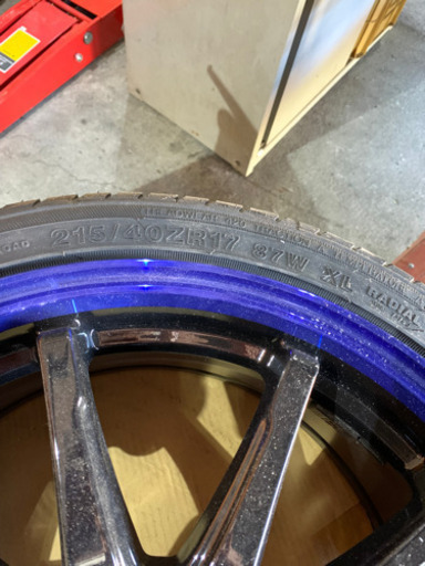 EXPLODE ホイール付き　タイヤ　4本　215/40ZR17 87w XL