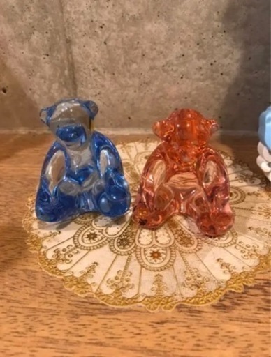 バカラ　Baccarat テディベア　クリスタル　美品です