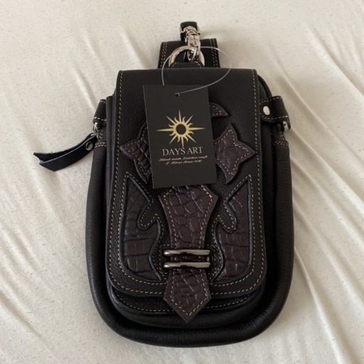 DAYS ART ベルトポーチ レザーバッグ メンズ 本革 カーフスキン