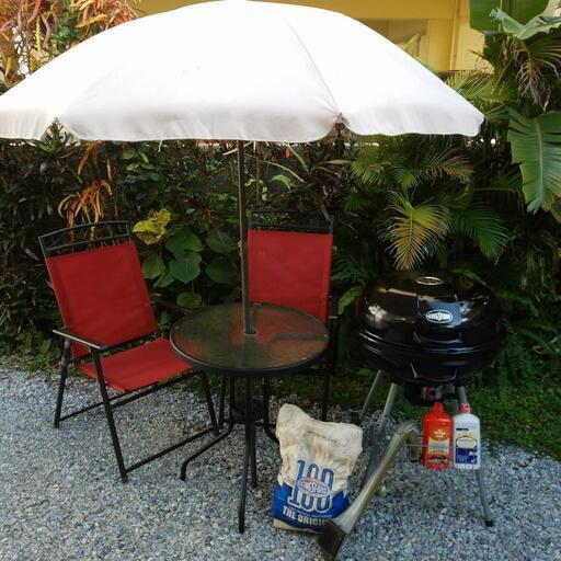 US.BBQガーデンテーブルセット