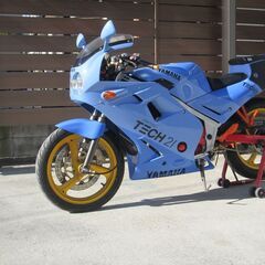 バイクを倒してしまったので大幅値引きします。YAMAHA FZR250 2KR 88年　TECH21仕様制作　レストア済みの画像