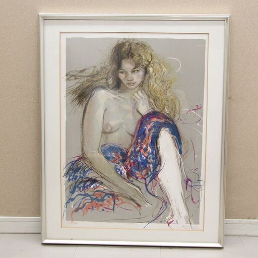 絵画　Jacques Pecnard　額サイズ 縦83㎝×67㎝ (R2140kwxY)