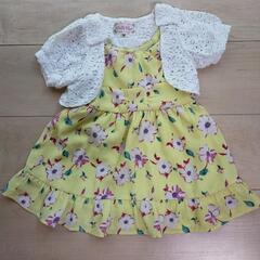値下げ中！花柄ワンピ+ボレロセットの画像